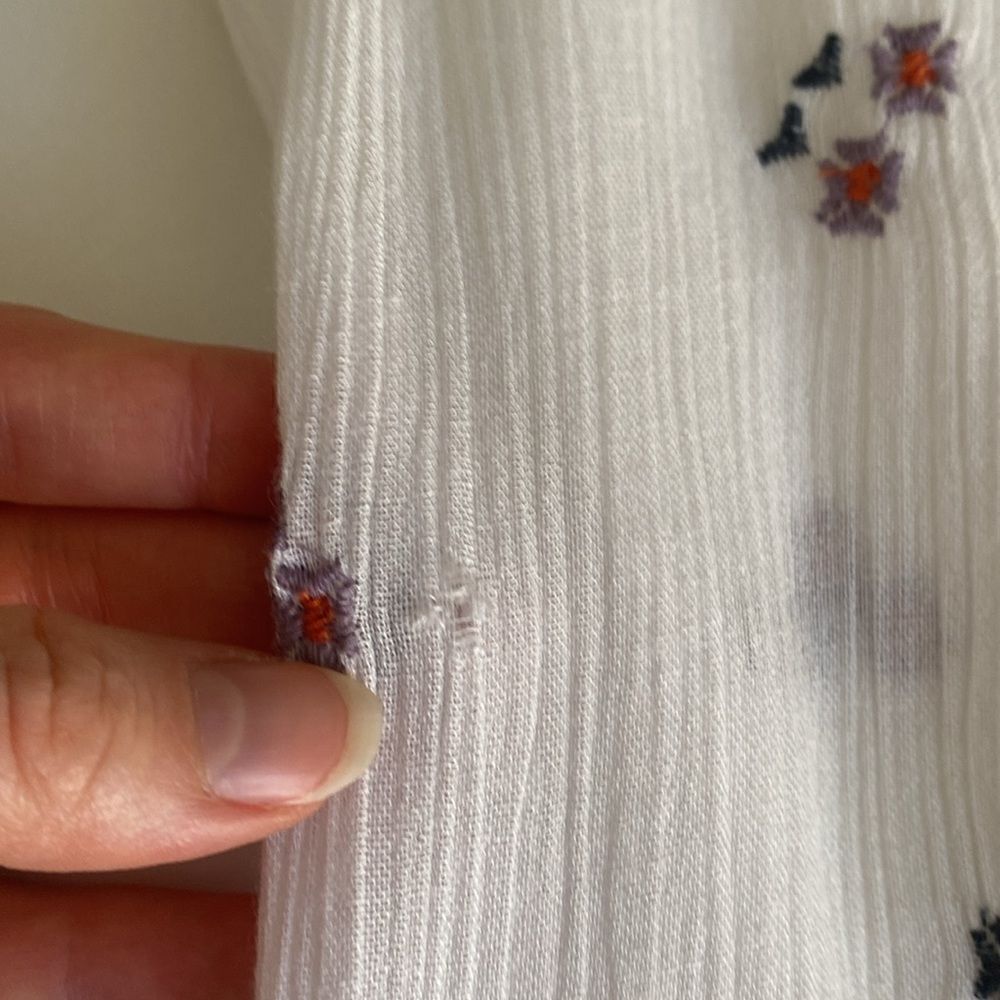 Free People Oxford White Embroidered Mini Swing Dress Size Small - Picture 15 of 16